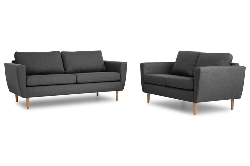 Nordic Soffgrupp 3-sits+2-sits - Mörkgrå - Möbler - Soffa - Soffgrupp
