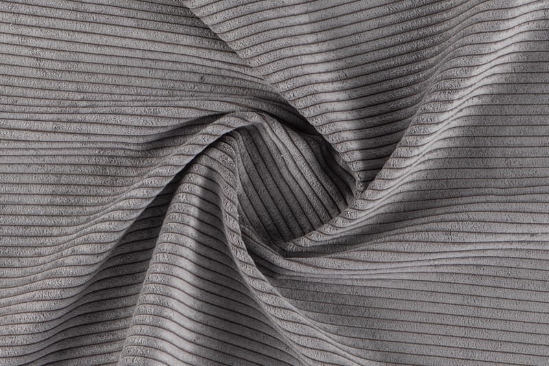 Peppe Soffgrupp 3-sits Vändbar L-formad Divansoffa + Fåtölj + Fotpall i Manchester - Mörkgrå - Möbler - Soffa - Soffgrupp