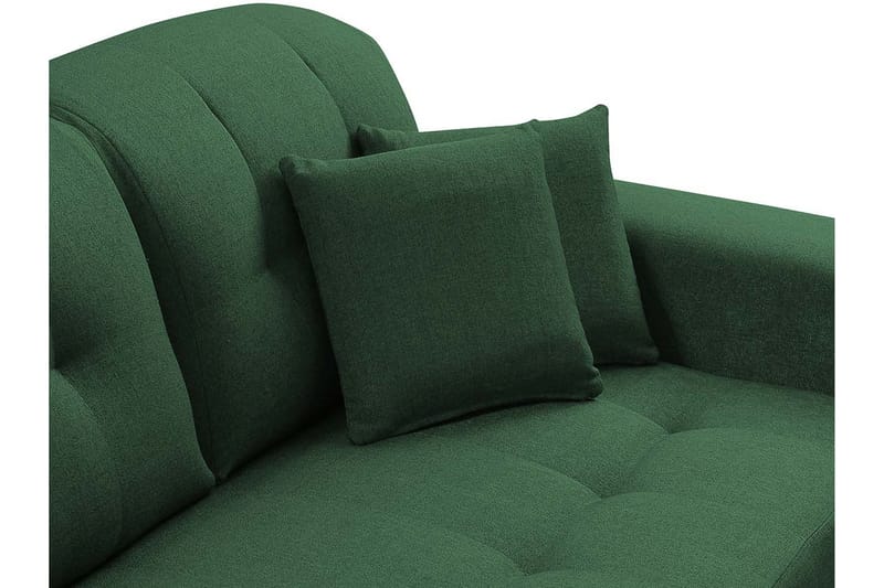 Rapale Soffgrupp Höger med Fotpall - Sammet/Gul - Möbler - Soffa - Soffgrupp