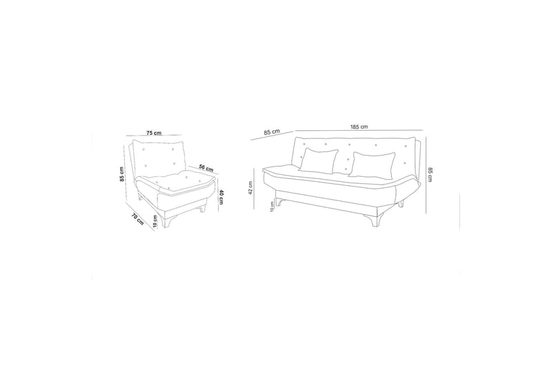 Riversdale Soffgrupp - Antracit - Möbler - Soffa - Soffgrupp
