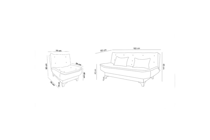 Riversdale Soffgrupp - Antracit - Möbler - Soffa - Soffgrupp