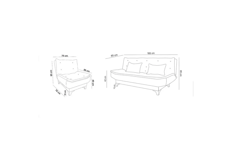 Riversdale Soffgrupp - Ljuslila - Möbler - Soffa - Soffgrupp