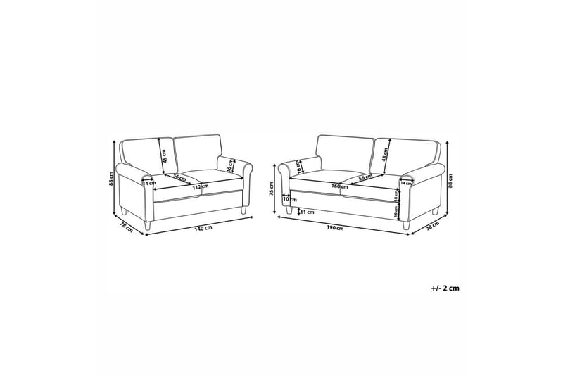 Soffgrupp Ronneby Grönt/ljust trä - Grönt/ljust trä - Möbler - Soffa - Soffgrupp