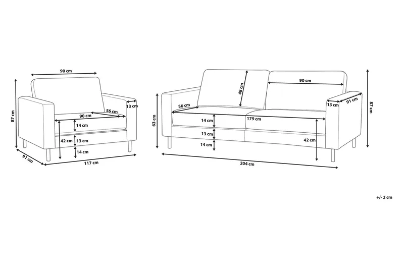 Savalen Soffgrupp 3-Sits+Fåtölj - Beige - Möbler - Soffa - Soffgrupp