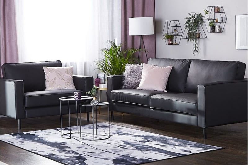 Savalen Soffgrupp 3-Sits+Fåtölj - Svart - Möbler - Soffa - Soffgrupp