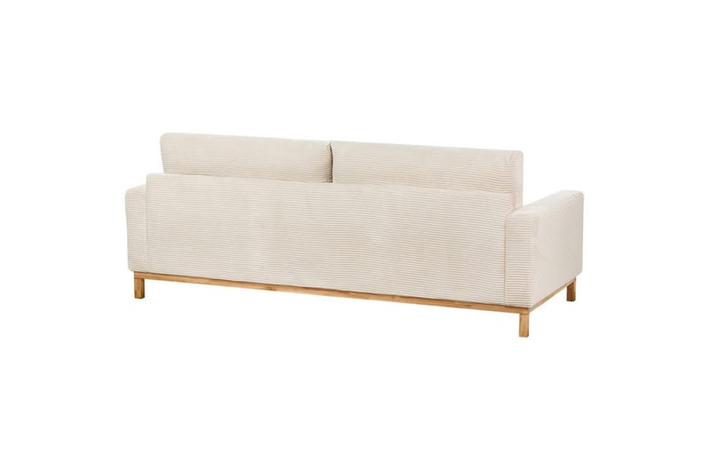 Soffgrupp Siggard Beige/ljust trä, Manchestertyg - Beige/ljust trä, Manchestertyg - Möbler - Soffa - Soffgrupp