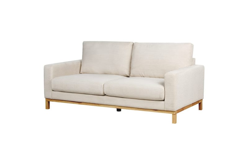 Soffgrupp Siggard Beige/ljust trä, Manchestertyg - Beige/ljust trä, Manchestertyg - Möbler - Soffa - Soffgrupp