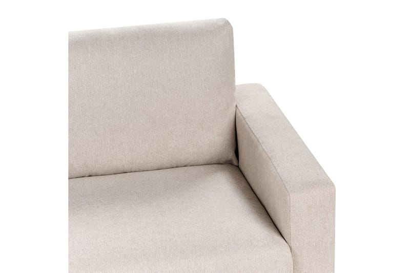 Soffgrupp Siggard Beige/ljust trä, Polyester - Beige/ljust trä, Polyester - Möbler - Soffa - Soffgrupp