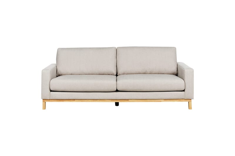 Soffgrupp Siggard Beige/ljust trä, Polyester - Beige/ljust trä, Polyester - Möbler - Soffa - Soffgrupp