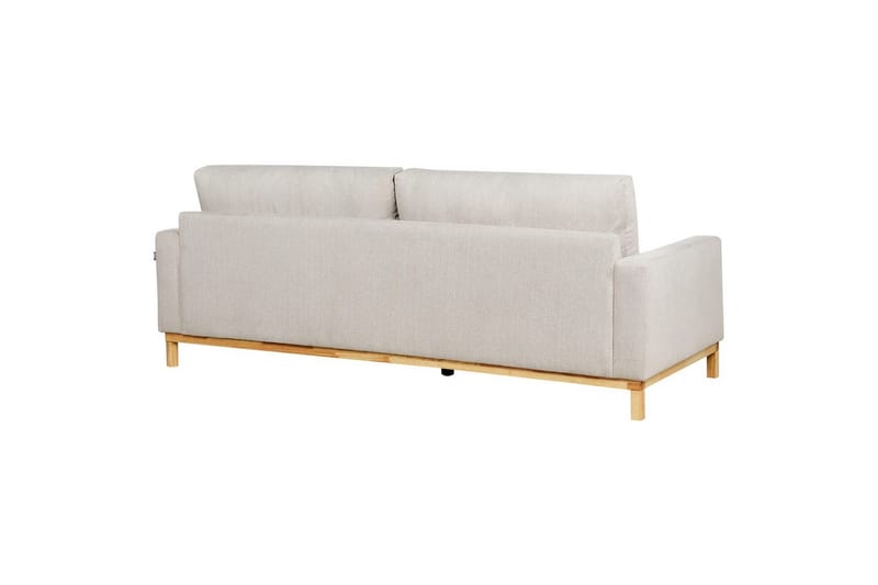 Soffgrupp Siggard Beige/ljust trä, Polyester - Beige/ljust trä, Polyester - Möbler - Soffa - Soffgrupp