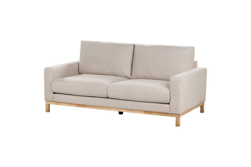 Soffgrupp Siggard Beige/ljust trä, Polyester - Beige/ljust trä, Polyester - Möbler - Soffa - Soffgrupp