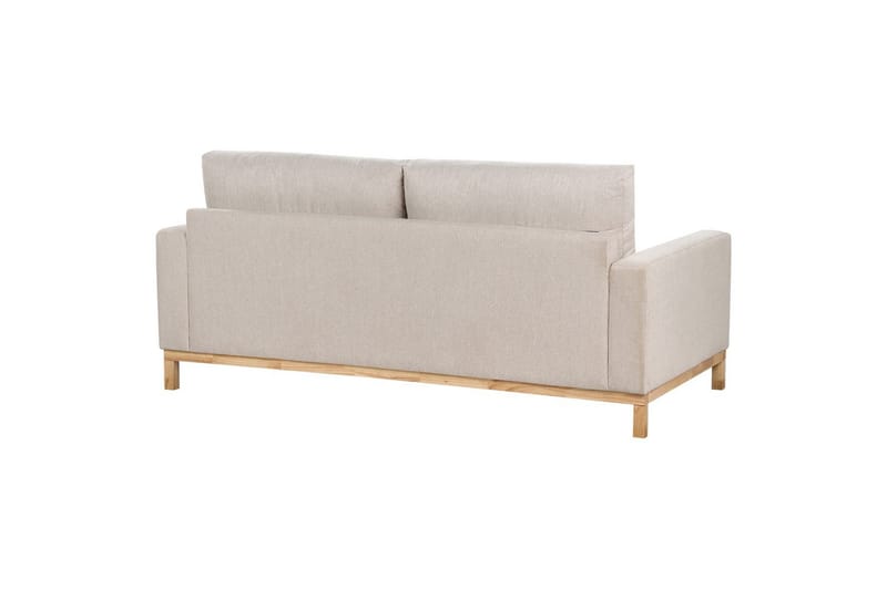 Soffgrupp Siggard Beige/ljust trä, Polyester - Beige/ljust trä, Polyester - Möbler - Soffa - Soffgrupp