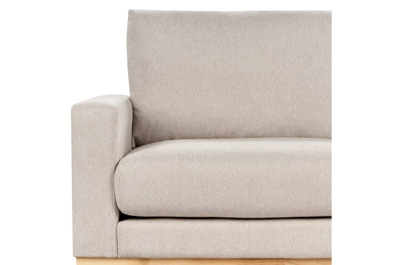 Soffgrupp Siggard Beige/ljust trä, Polyester - Beige/ljust trä, Polyester - Möbler - Soffa - Soffgrupp