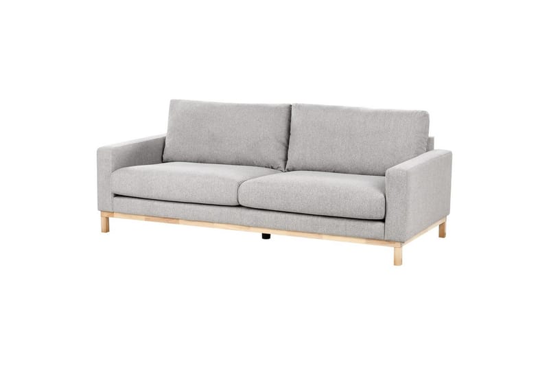 Soffgrupp Siggard Grå/ljust trä, Polyester - Grå/ljust trä, Polyester - Möbler - Soffa - Soffgrupp