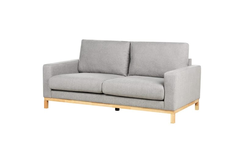 Soffgrupp Siggard Grå/ljust trä, Polyester - Grå/ljust trä, Polyester - Möbler - Soffa - Soffgrupp