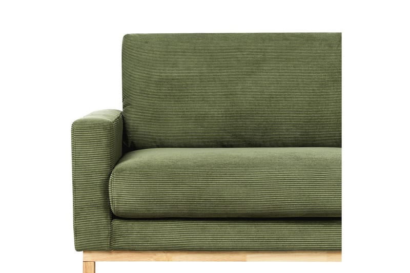 Soffgrupp Siggard Grönt/ljust trä, Manchestertyg - Grönt/ljust trä, Manchestertyg - Möbler - Soffa - Soffgrupp