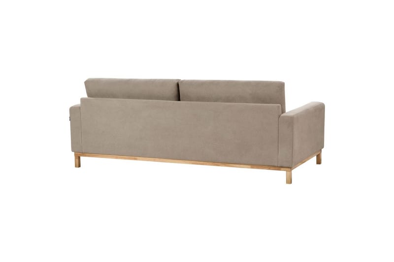 Soffgrupp Siggard Taupe/ljust trä, Polyester - Taupe/ljust trä, Polyester - Möbler - Soffa - Soffgrupp