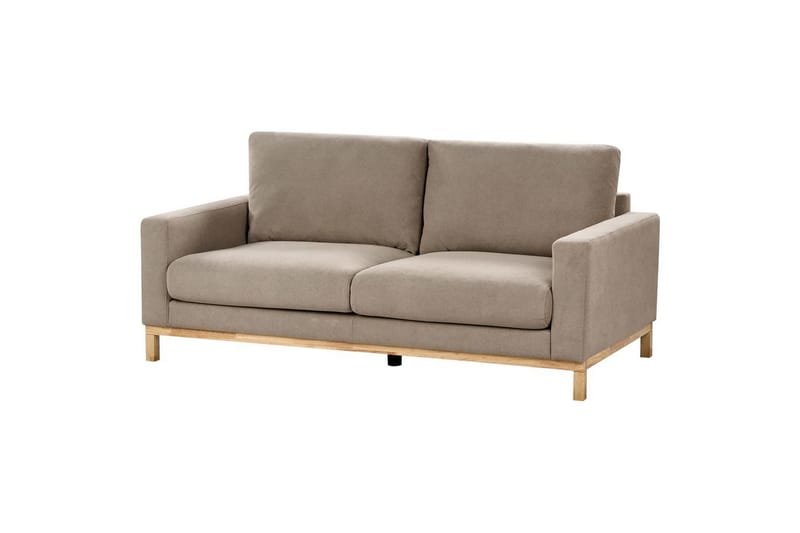 Soffgrupp Siggard Taupe/ljust trä, Polyester - Taupe/ljust trä, Polyester - Möbler - Soffa - Soffgrupp