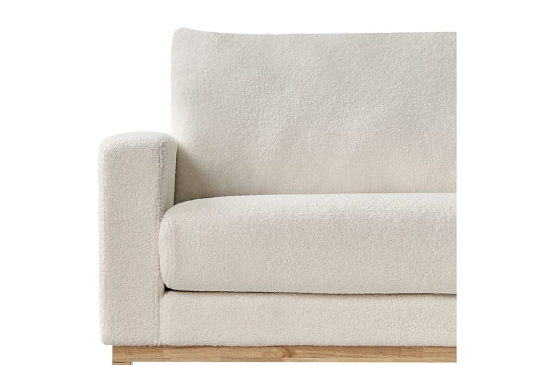 Soffgrupp Siggard Vit/ljust trä, Bouclé - Vit/ljust trä, Bouclé - Möbler - Soffa - Soffgrupp