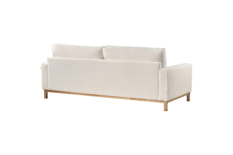 Soffgrupp Siggard Vit/ljust trä, Bouclé - Vit/ljust trä, Bouclé - Möbler - Soffa - Soffgrupp