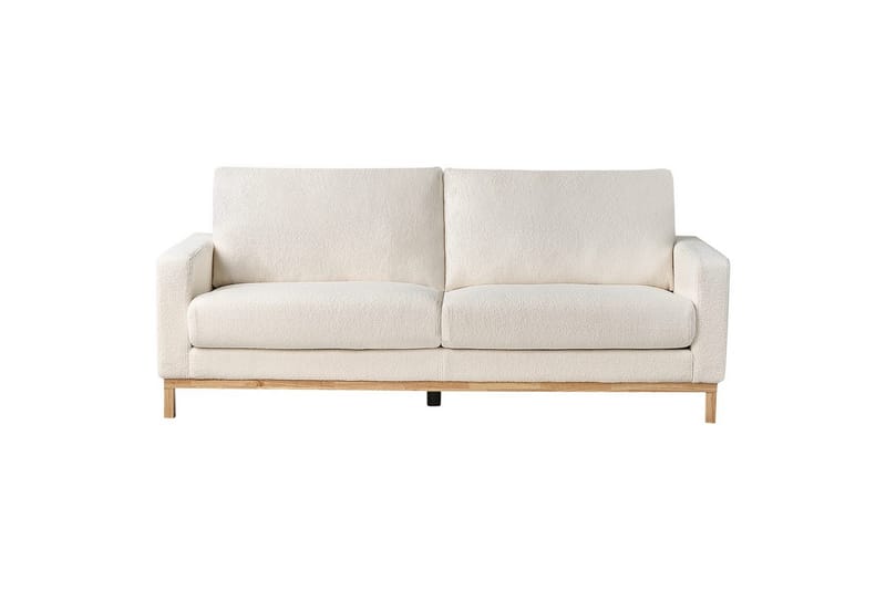 Soffgrupp Siggard Vit/ljust trä, Bouclé - Vit/ljust trä, Bouclé - Möbler - Soffa - Soffgrupp