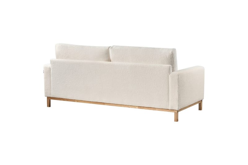 Soffgrupp Siggard Vit/ljust trä, Bouclé - Vit/ljust trä, Bouclé - Möbler - Soffa - Soffgrupp