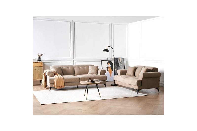 Soffgrupp Skive Brun/Svart - Brun/Svart - Möbler - Soffa - Soffgrupp