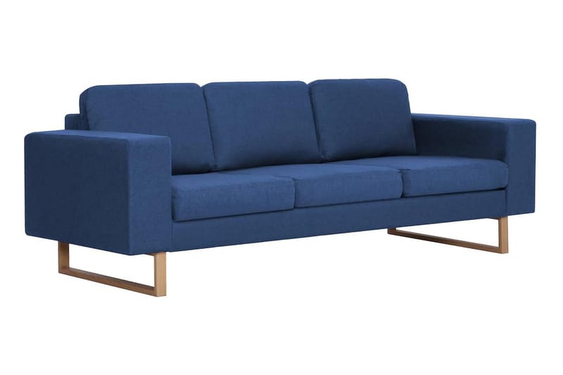 Soffgrupp 2 delar tyg blå - Blå - Möbler - Soffa - Soffgrupp
