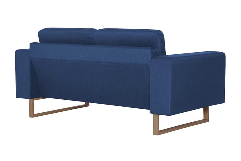 Soffgrupp 2 delar tyg blå - Blå - Möbler - Soffa - Soffgrupp