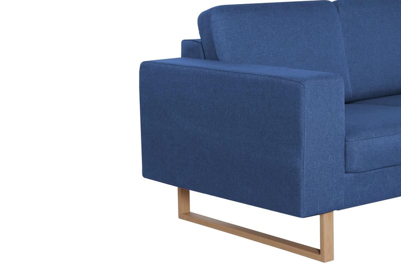 Soffgrupp 2 delar tyg blå - Blå - Möbler - Soffa - Soffgrupp