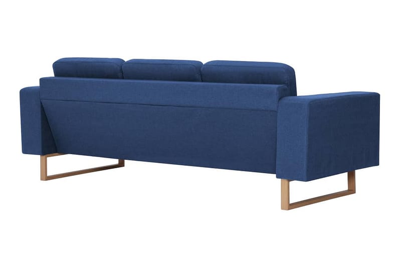 Soffgrupp 2 delar tyg blå - Blå - Möbler - Soffa - Soffgrupp