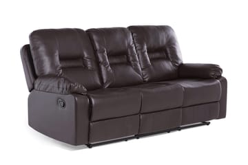 Rovik Soffgrupp 2-Sits+3-Sits+Fåtölj - Brun - Möbler - Soffa - Biosoffa & reclinersoffa