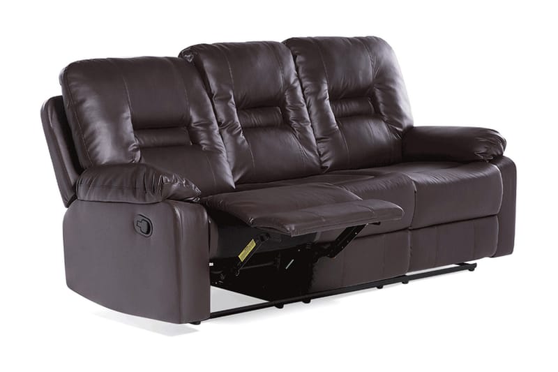 Rovik Soffgrupp 2-Sits+3-Sits+Fåtölj - Brun - Möbler - Soffa - Biosoffa & reclinersoffa