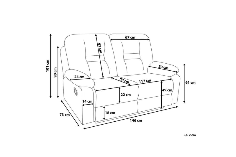 Rovik Soffgrupp 2-Sits+3-Sits+Fåtölj - Brun - Möbler - Soffa - Biosoffa & reclinersoffa