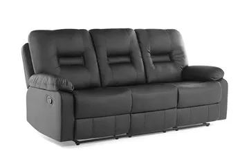 Rovik Soffgrupp 2-Sits+3-Sits+Fåtölj - Svart - Möbler - Soffa - Biosoffa & reclinersoffa