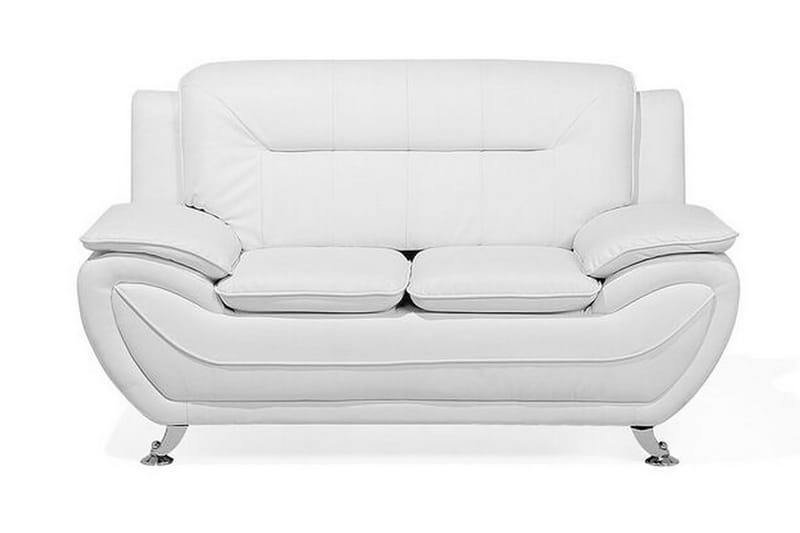 Soffgrupp 2-sits + 3-sits + fåtölj LEIRA - Vit - Möbler - Soffa - Soffgrupp - Soffgrupp 3 2 1