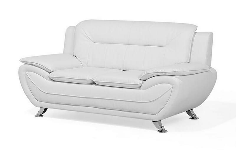 Soffgrupp 2-sits + 3-sits + fåtölj LEIRA - Vit - Möbler - Soffa - Soffgrupp - Soffgrupp 3 2 1