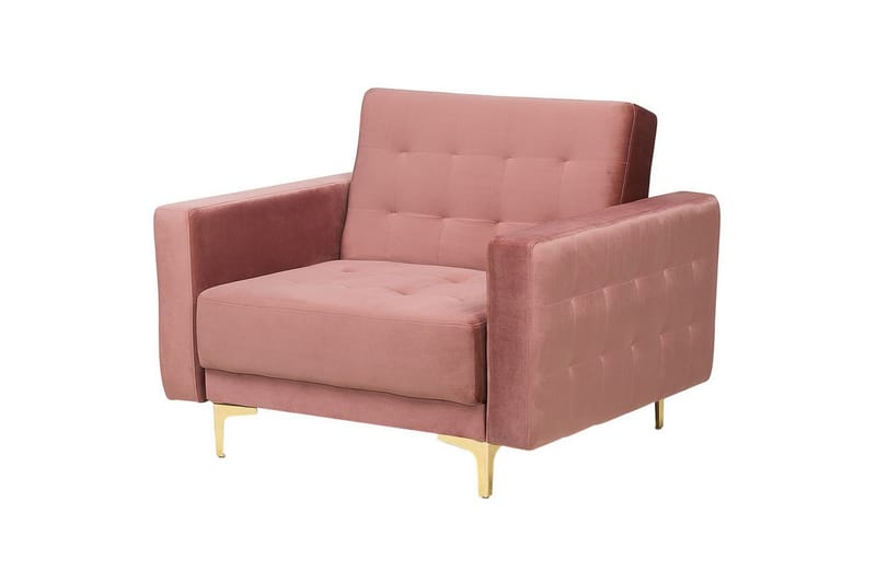 Soffgrupp 5-sits Aberdeen Rosa/guld - Rosa/guld - Möbler - Soffa - Soffgrupp - Howard soffgrupp