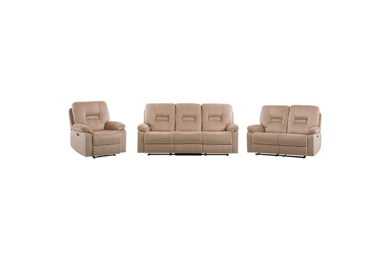 Soffgrupp med USB Bergen Beige - Beige - Möbler - Soffa - Soffgrupp