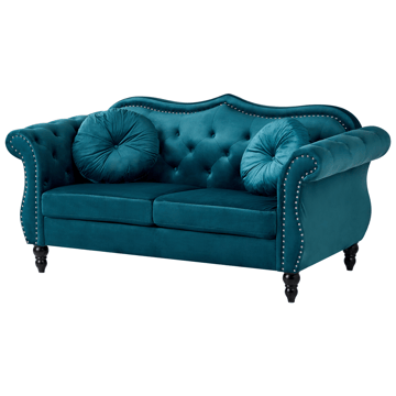 Soffgrupp Skien - Blågrön - Möbler - Soffa - Soffgrupp - Chesterfield soffgrupp