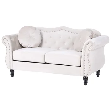 Soffgrupp Skien - Ljusbeige - Möbler - Soffa - Soffgrupp - Chesterfield soffgrupp