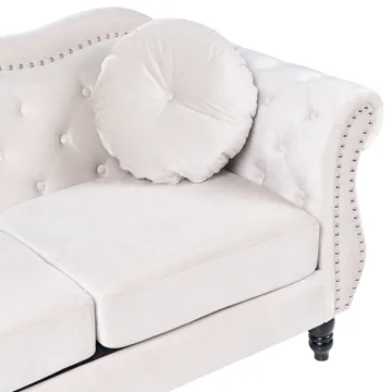 Soffgrupp Skien - Ljusbeige - Möbler - Soffa - Soffgrupp - Chesterfield soffgrupp