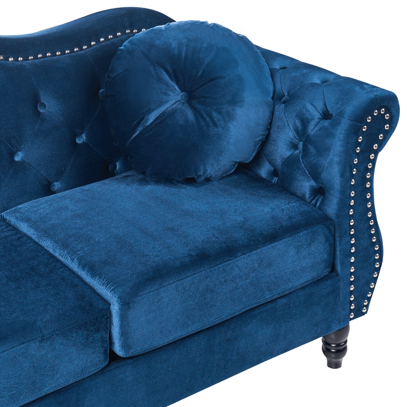 Soffgrupp Skien - Marinblå - Möbler - Soffa - Soffgrupp - Chesterfield soffgrupp