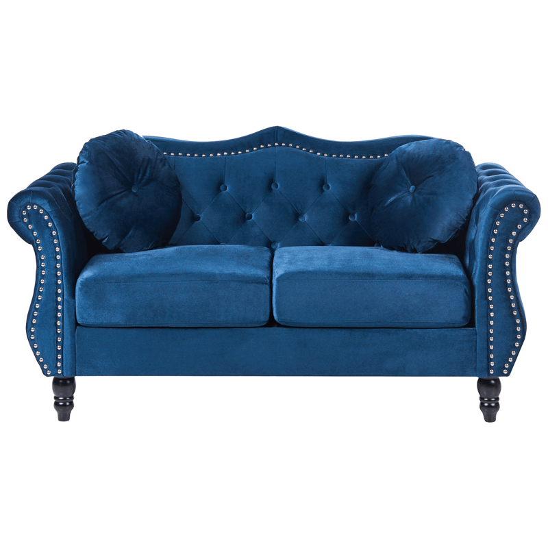 Soffgrupp Skien - Marinblå - Möbler - Soffa - Soffgrupp - Chesterfield soffgrupp