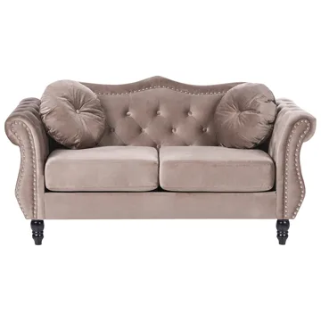 Soffgrupp Skien - Taupe - Möbler - Soffa - Soffgrupp - Chesterfield soffgrupp
