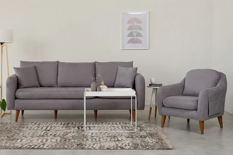 Sofiko Soffgrupp - Grå - Möbler - Soffa - Soffgrupp