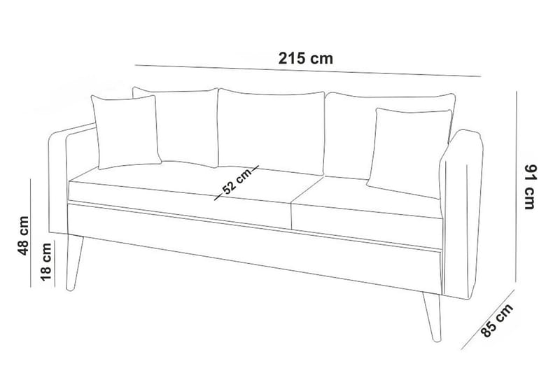 Sofiko Soffgrupp - Grå - Möbler - Soffa - Soffgrupp
