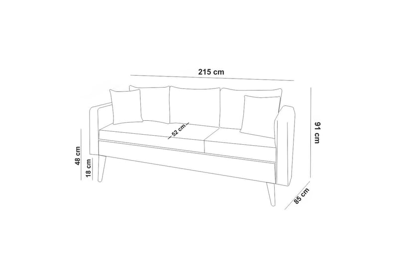 Sofiko Soffgrupp - Grön - Möbler - Soffa - Soffgrupp