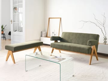Soffgrupp Tamre - Olivgrön/Ljusbrun - Möbler - Soffa - Soffgrupp