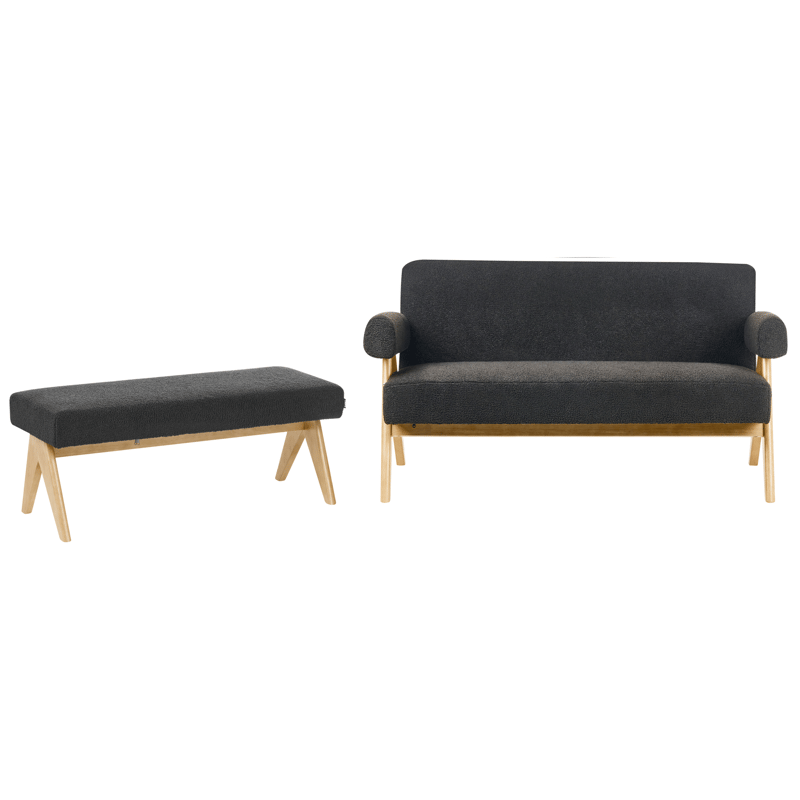 Soffgrupp Tamre - Svart/Ljusbrun - Möbler - Soffa - Soffgrupp